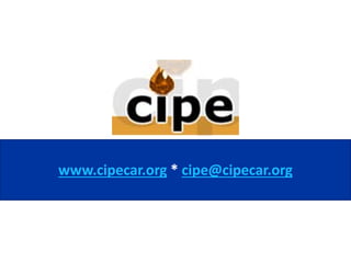 www.cipecar.org * cipe@cipecar.org
 