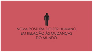 NOVA POSTURA DO SER HUMANO
 EM RELAÇÃO ÀS MUDANÇAS
        DO MUNDO
 