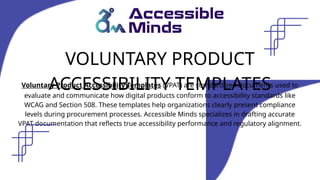Voluntary Product Accessibility Templates (VPAT): Ensuring Transparent ...