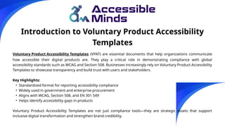 voluntary product accessibility templates | PPTX