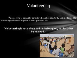 Voluntary work - English | PPTX