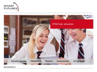 STEM help education
Interactive learning Collaboration Research Communication Art and design
 