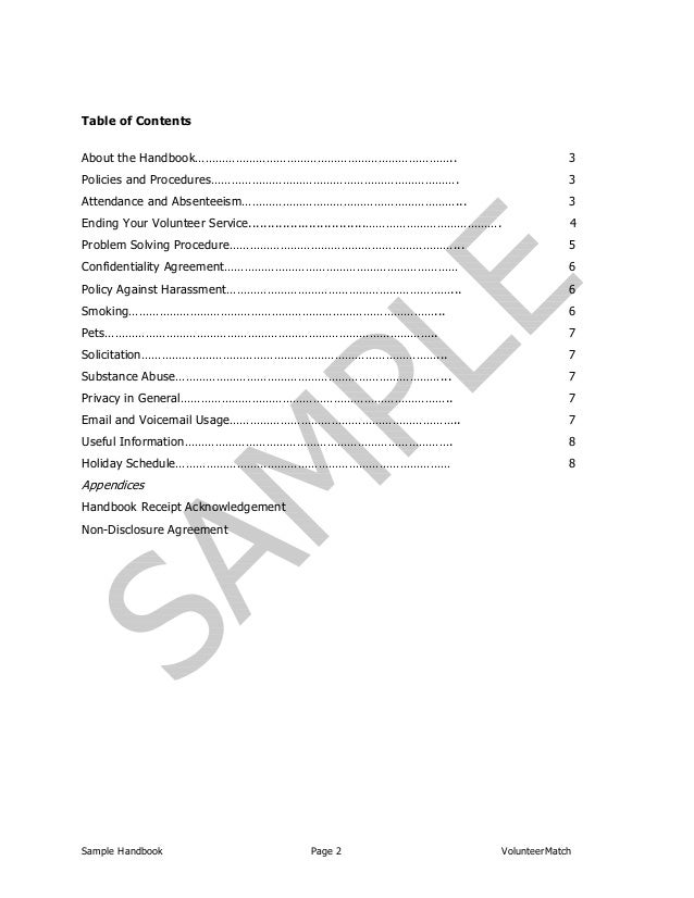 Playing By The Rules Creating An Effective Volunteer Handbook