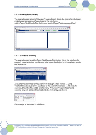 Volunteer Management Reporting System | PDF