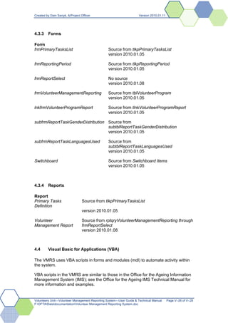 Volunteer Management Reporting System | PDF