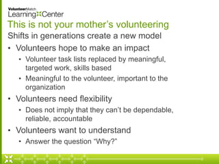 Engaging the Volunteer of the Future | PDF