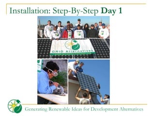 Installation: Step-By-Step  Day 1 