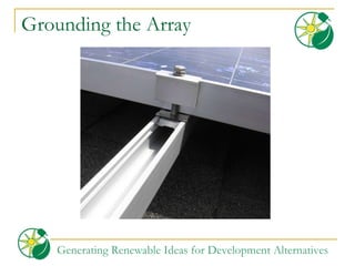 Grounding the Array 