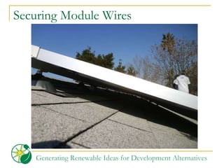Securing Module Wires 
