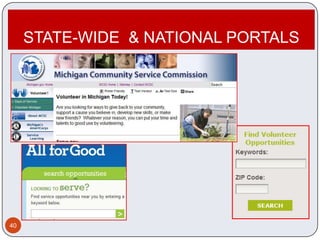 STATE-WIDE & NATIONAL PORTALS




40
 