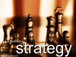 strategy It all starts with a  
