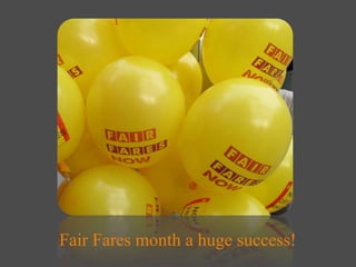 Fair Fares month a huge success! 