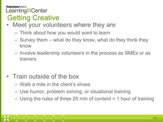 Creating a Comprehensive & Engaging Volunteer Training Program | PDF