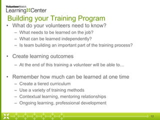 Creating a Comprehensive & Engaging Volunteer Training Program | PDF