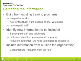 Creating a Comprehensive & Engaging Volunteer Training Program | PDF