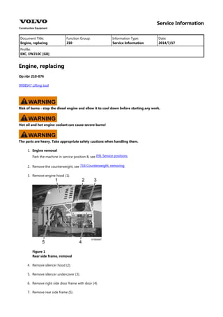 Volvo EW210C Wheeled Excavator Service Repair Manual Instant Download.pdf