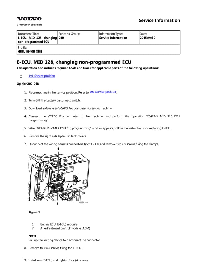 1994 VOLVO 940 SERVICE REPAIR MANUAL 94 DOWNLOAD PDF visual data 5