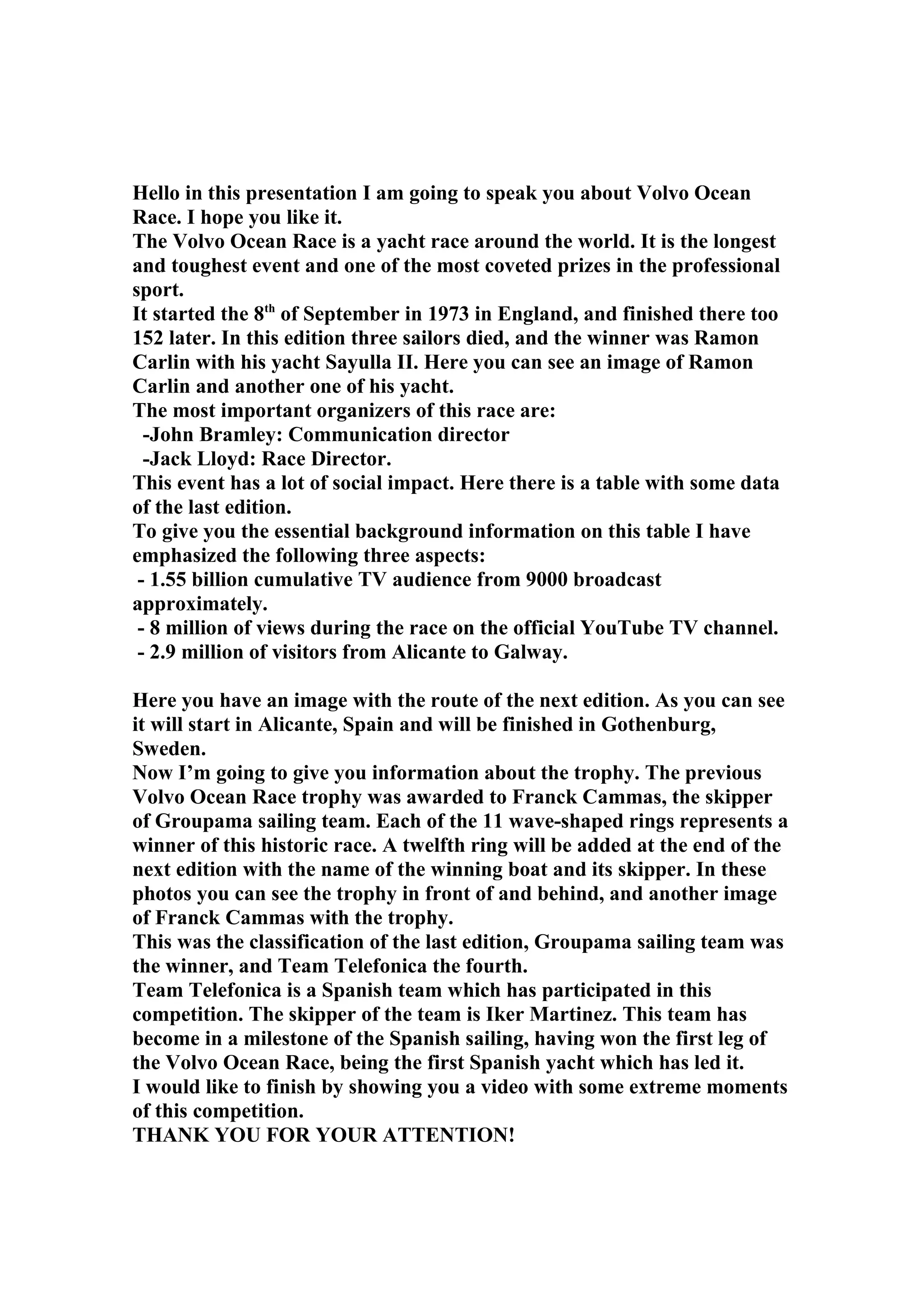 Volvo Ocean Race PDF