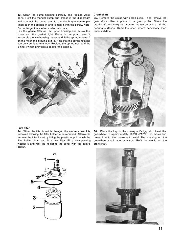 Volvo Penta Md5a Diesel Marine Engine Workshop Manual