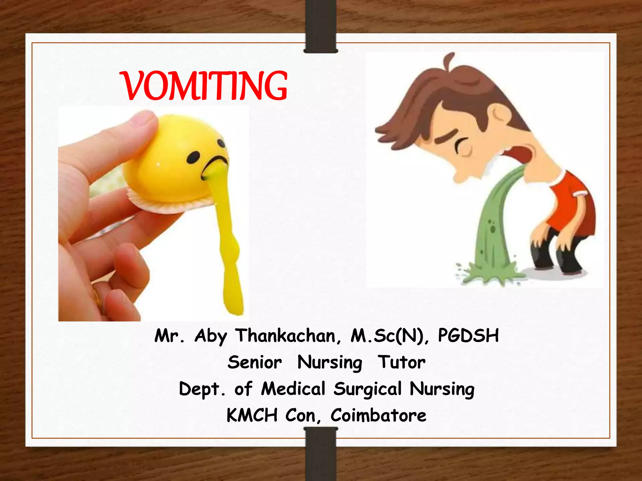 Vomiting Puddle Vomiting | PPTX