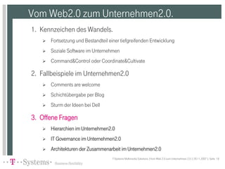 Vom Web2.0 zum Unternehmen2.0