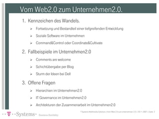 Vom Web2.0 zum Unternehmen2.0