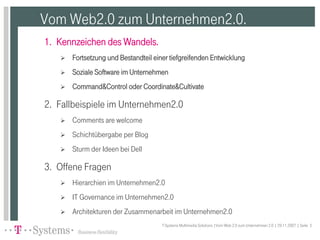 Vom Web2.0 zum Unternehmen2.0
