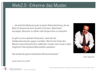 Vom Web2.0 zum Unternehmen2.0