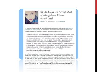 Blogs, Instagram & Co. - ethische Aspekte des Elternseins im Netz