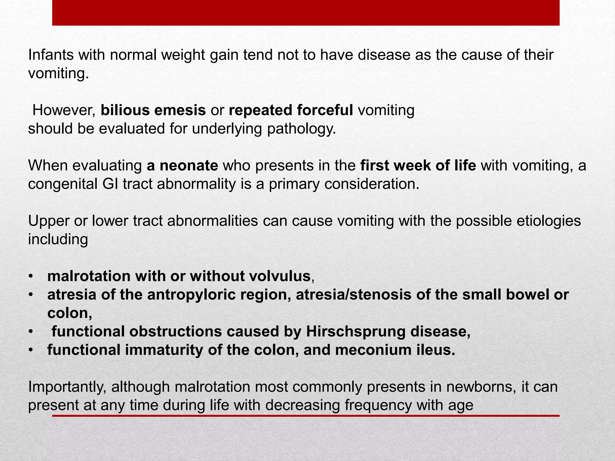 Approach to a vomiting Infant | PPTX