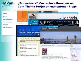 Von Quickr bis PAVONE PM