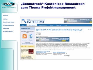 Von Quickr bis PAVONE PM