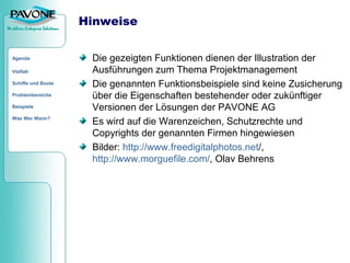 Von Quickr bis PAVONE PM