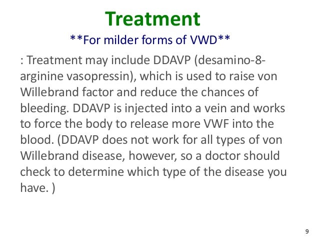 ddavp used treatment