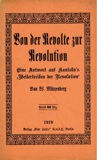 Von der Revolte zur Revolution