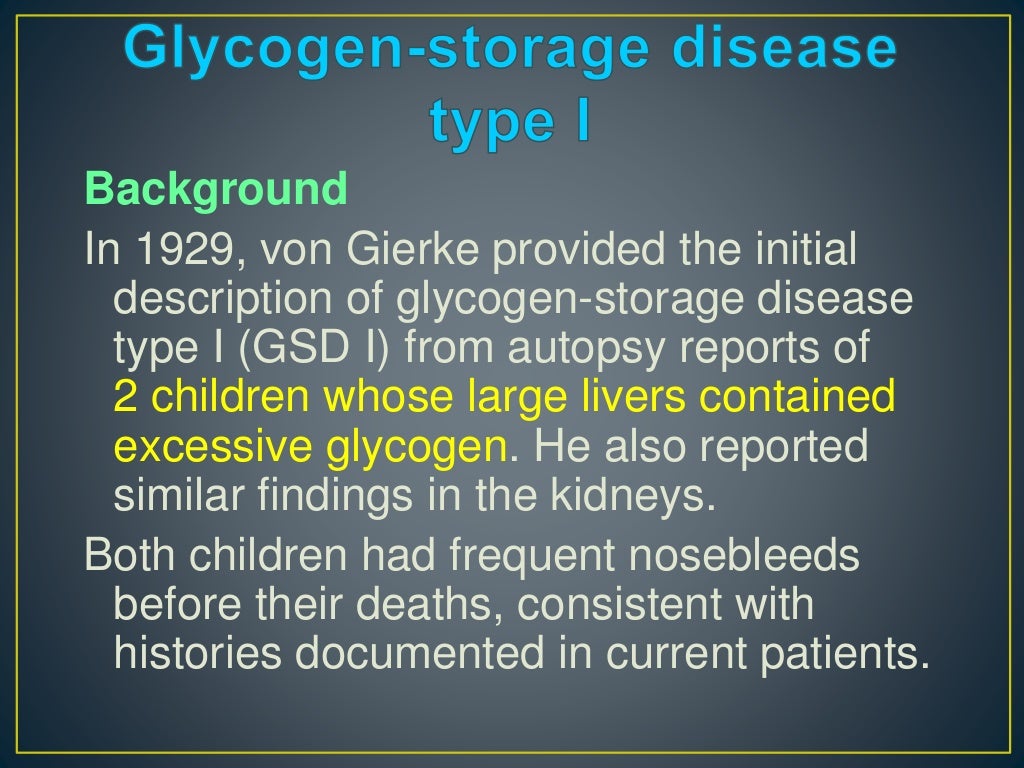 Von Gierke's Disease