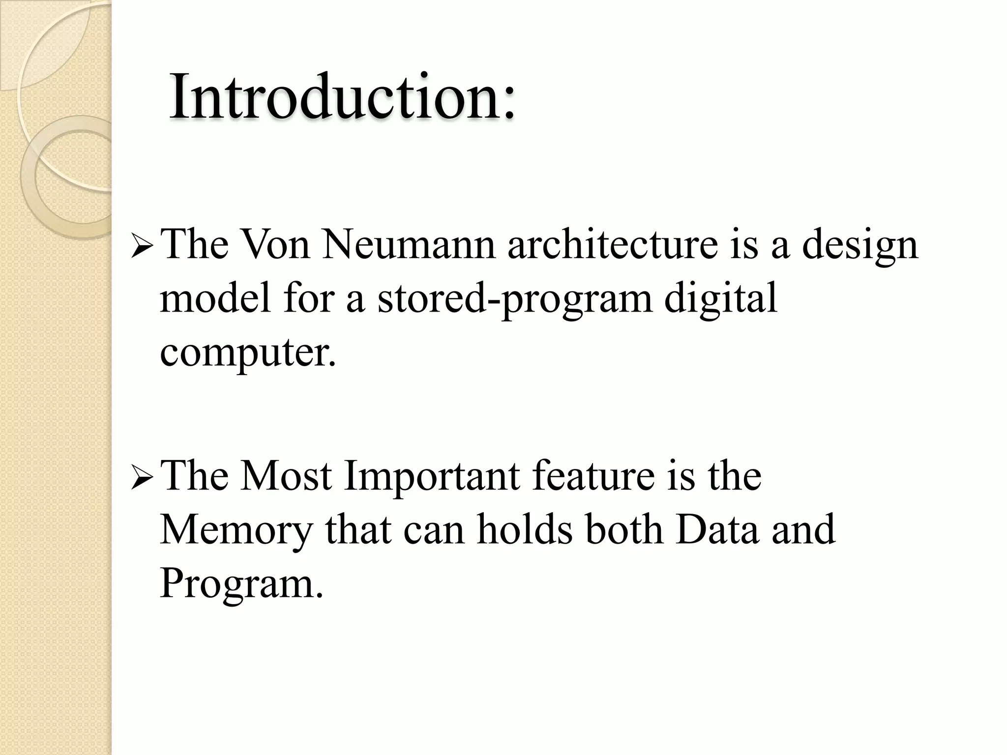 Von Neumann Architecture | PPTX