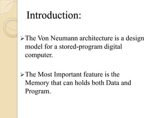Von Neumann Architecture | PPTX