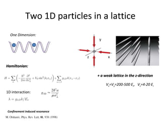 Strongly Interacting Atoms in Optical Lattices | PPT