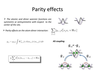 Strongly Interacting Atoms in Optical Lattices | PPT