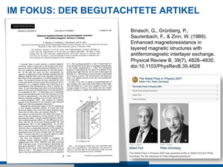 IM FOKUS: DER BEGUTACHTETE ARTIKEL

                     Binasch, G., Grünberg, P.,
                     Saurenbach, F., &...