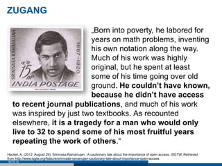 ZUGANG

                           „Born into poverty, he labored for
                           years on math problems, i...