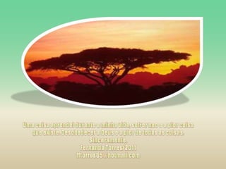 Uma coisaaprendeidurante a minhavida, sofrernao e a piorcoisaqueexiste. Desobedecer a Deus e a pior de todas as coisas.Sinceramente,Fernanda Torres/2011fftorres65@hotmail.com