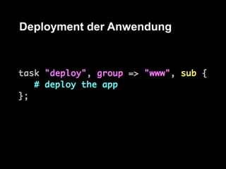Deployment der Anwendung
 