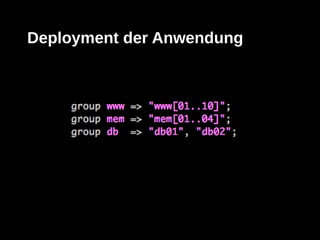 Deployment der Anwendung
 