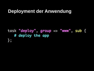 Deployment der Anwendung
 