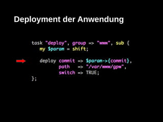 Deployment der Anwendung
 