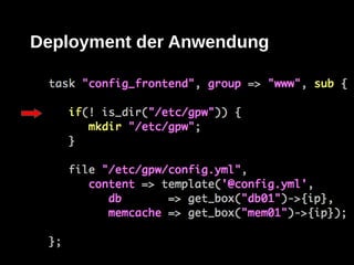 Deployment der Anwendung
 