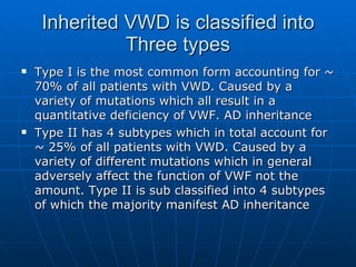 Von willebrands disease | PPT