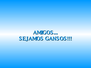 AMIGOS... SEJAMOS GANSOS!!! 